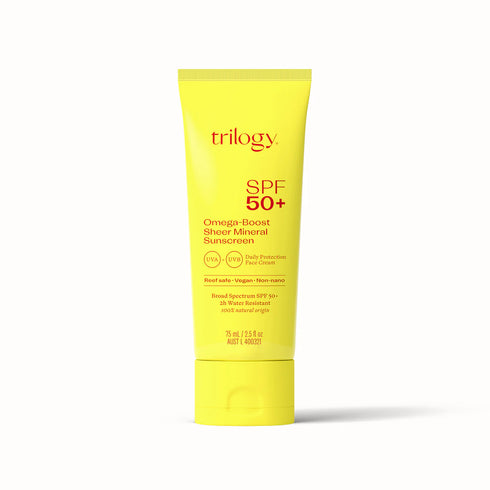 Image of TRILOGY Omega Boost Sheer Mineral  Sun Screen SPF50+ 75ml